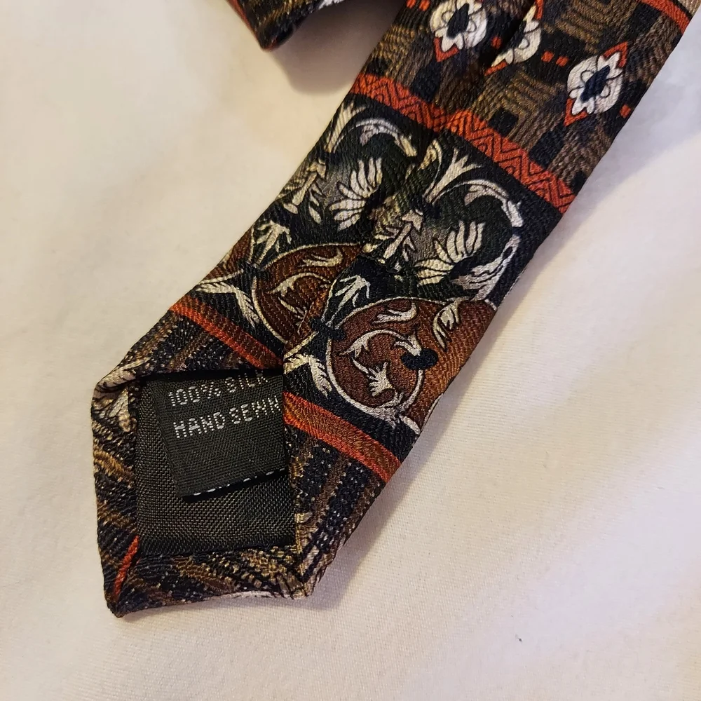 Arden Cravats 100% Silk Multicolor Patterned Tie